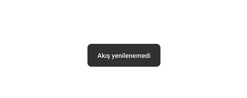 instagram akış yenilenemedi